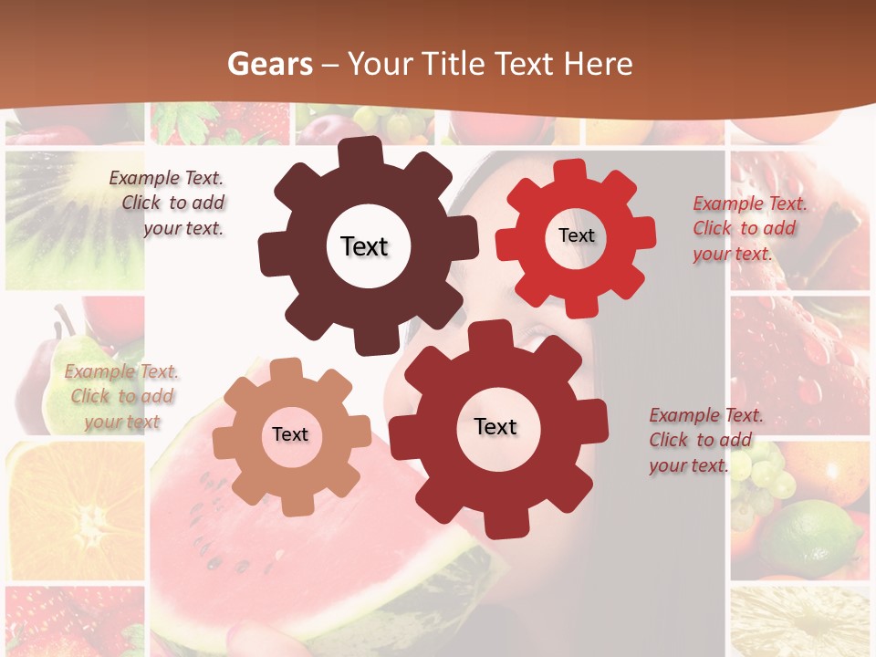 Tropical Frame Smiling PowerPoint Template