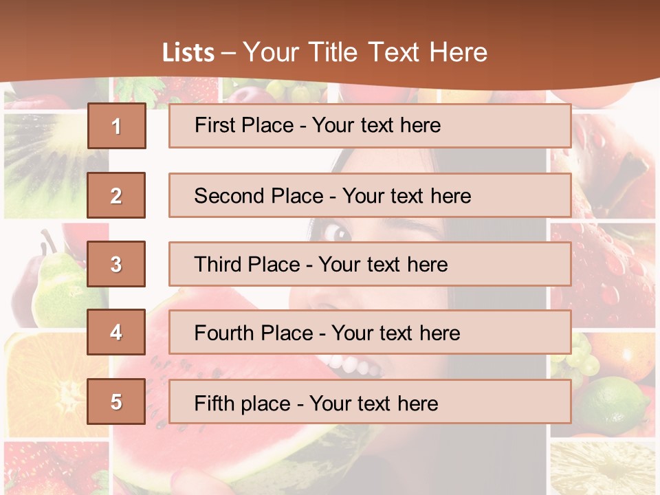 Tropical Frame Smiling PowerPoint Template
