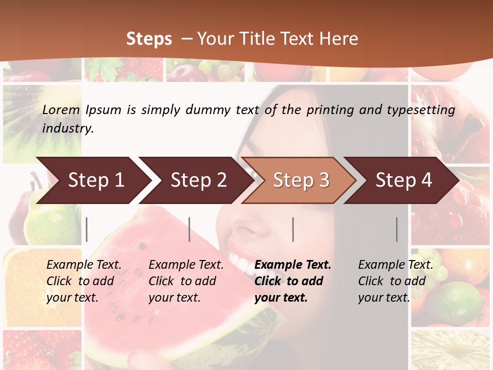 Tropical Frame Smiling PowerPoint Template