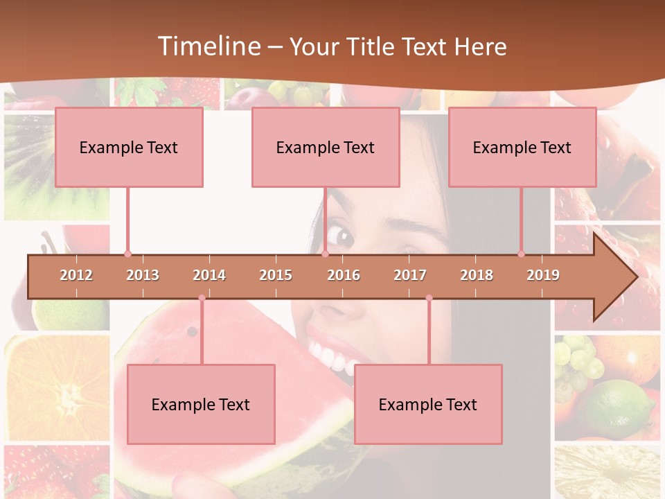 Tropical Frame Smiling PowerPoint Template