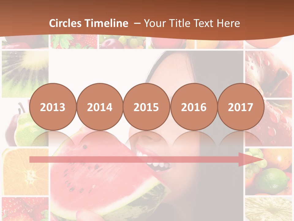 Tropical Frame Smiling PowerPoint Template