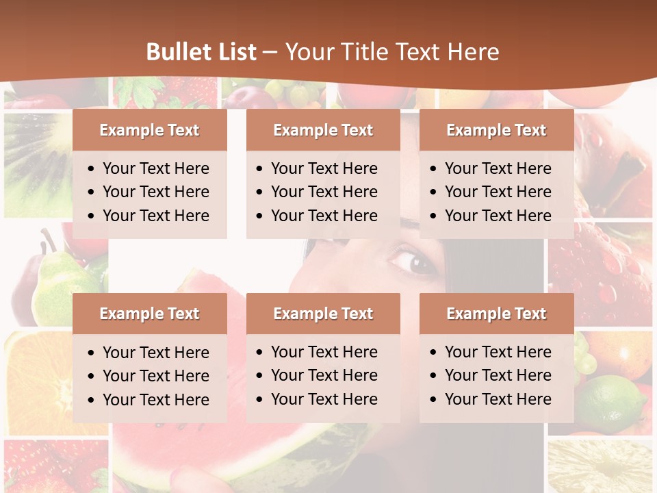 Tropical Frame Smiling PowerPoint Template