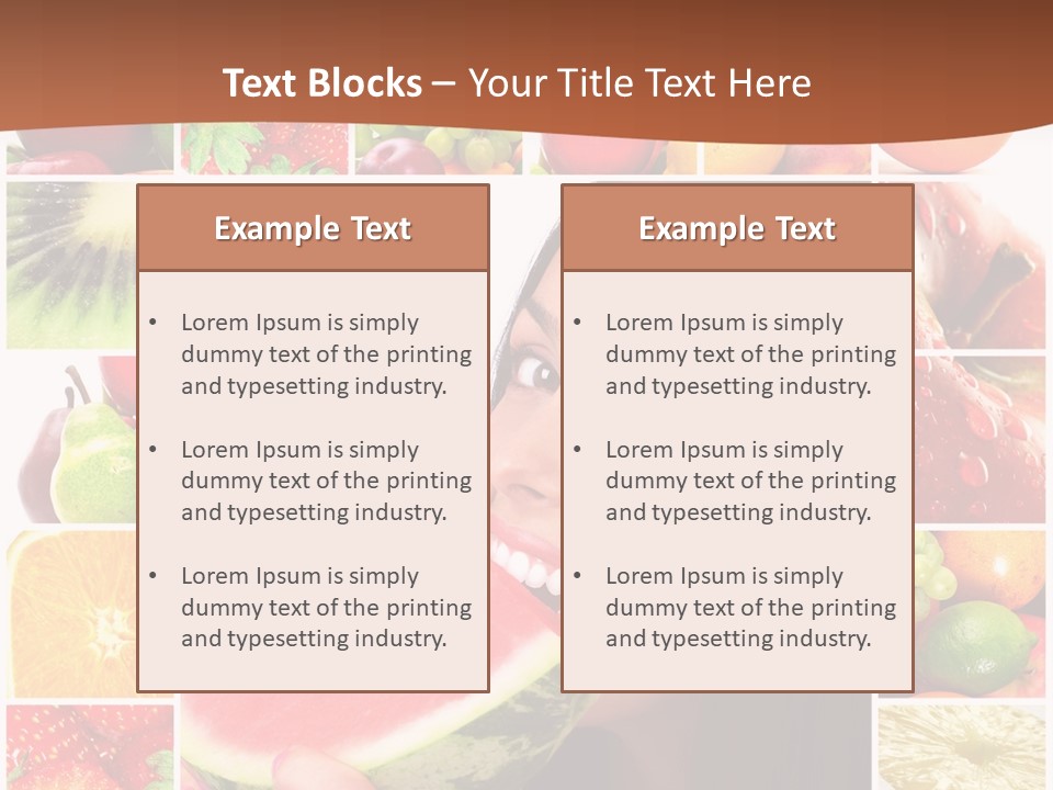 Tropical Frame Smiling PowerPoint Template