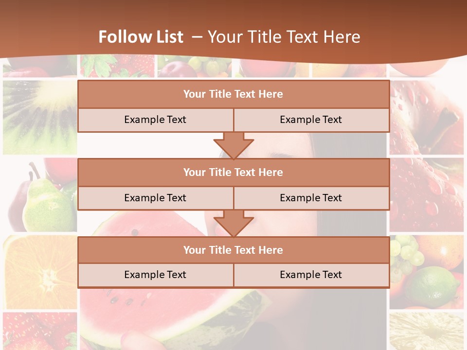 Tropical Frame Smiling PowerPoint Template
