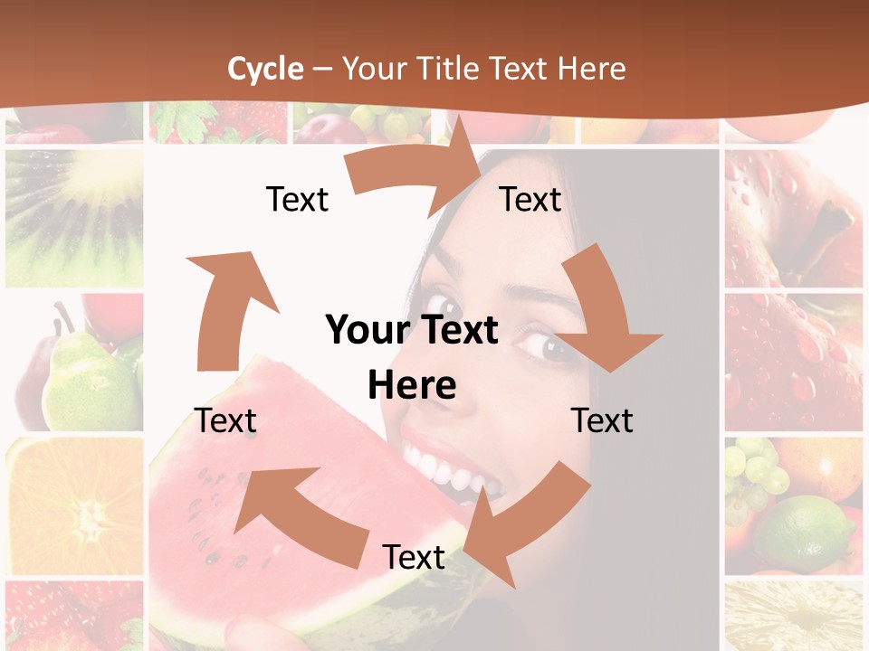 Tropical Frame Smiling PowerPoint Template