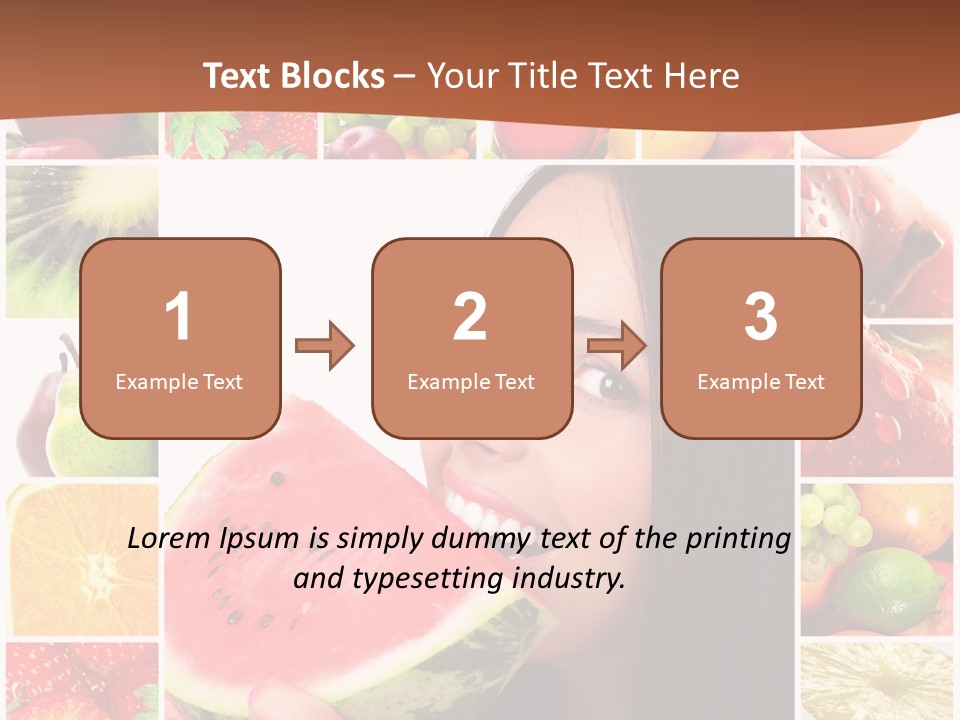 Tropical Frame Smiling PowerPoint Template