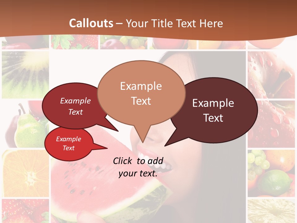 Tropical Frame Smiling PowerPoint Template
