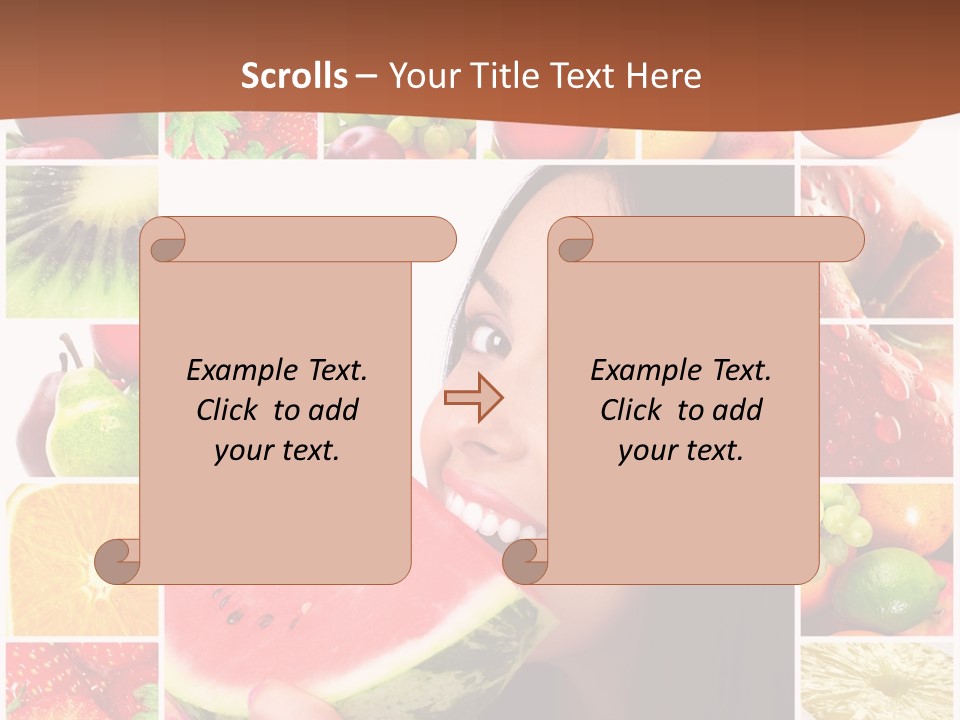 Tropical Frame Smiling PowerPoint Template