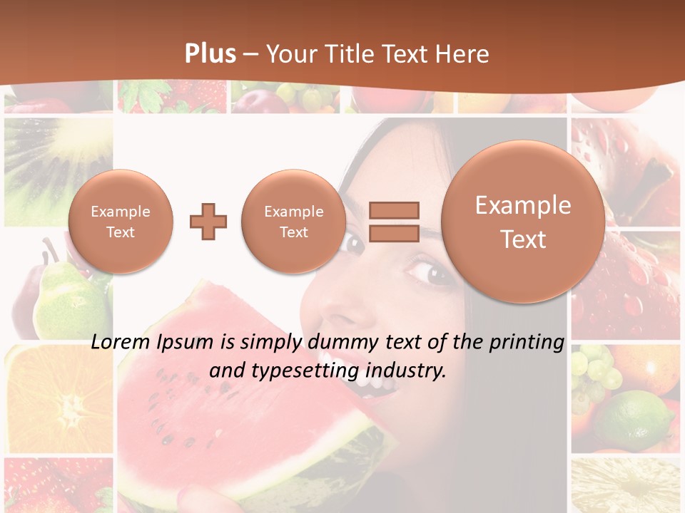 Tropical Frame Smiling PowerPoint Template