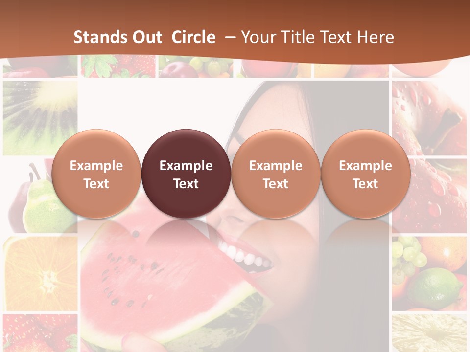 Tropical Frame Smiling PowerPoint Template