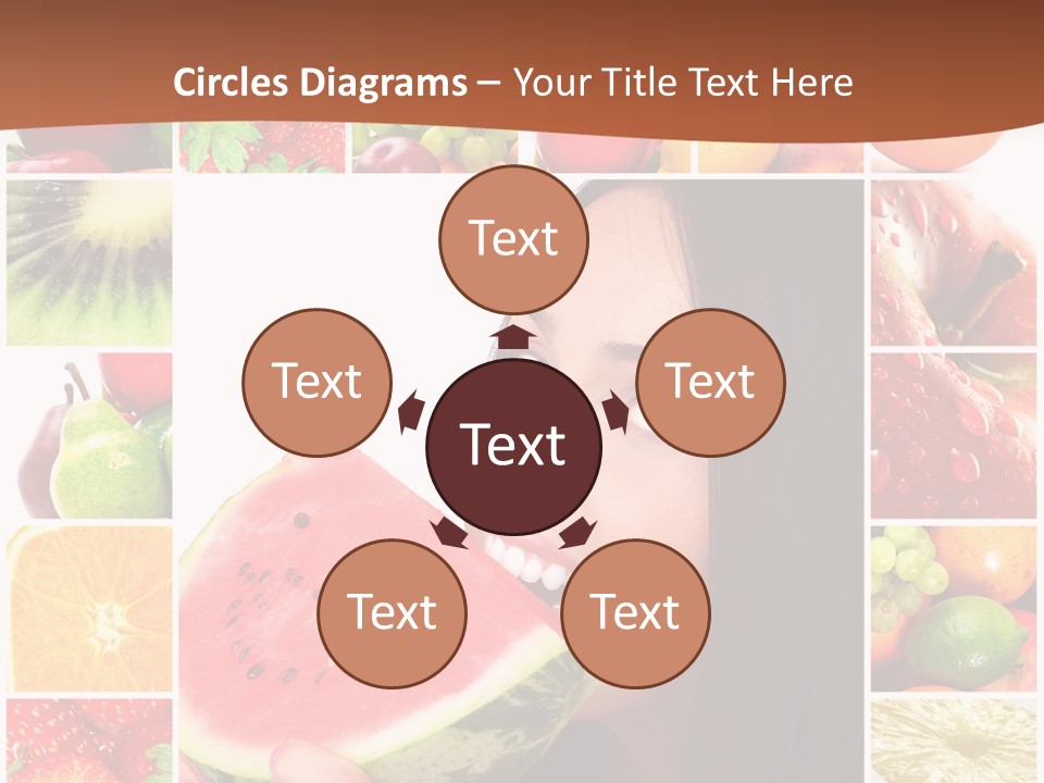 Tropical Frame Smiling PowerPoint Template