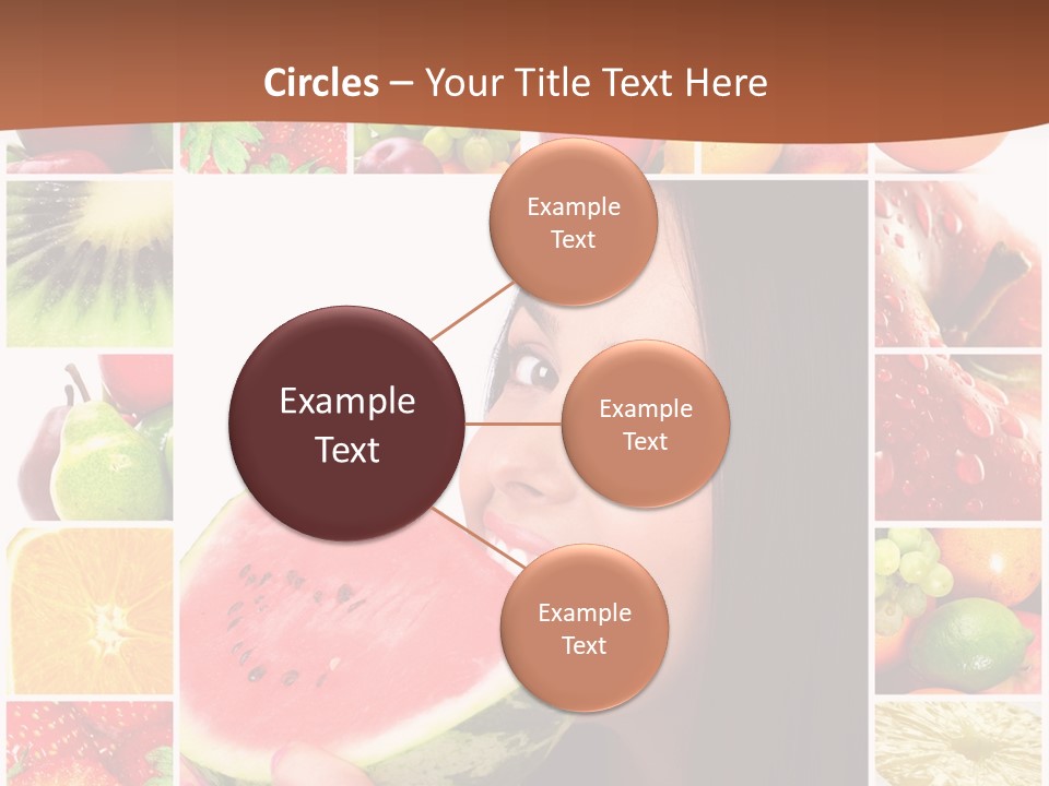 Tropical Frame Smiling PowerPoint Template