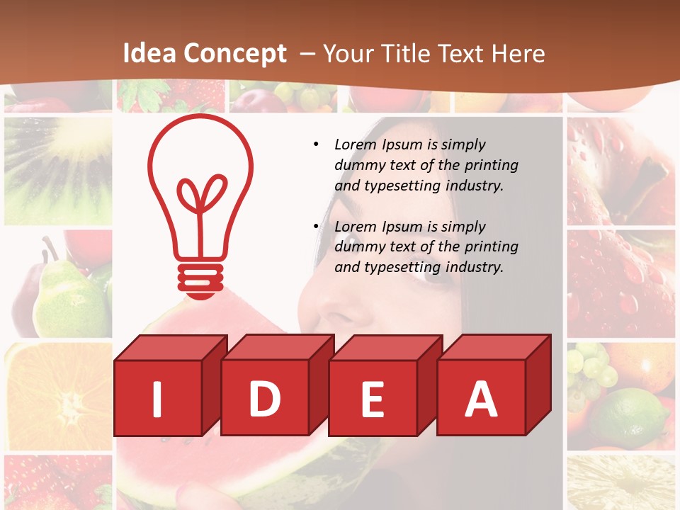 Tropical Frame Smiling PowerPoint Template
