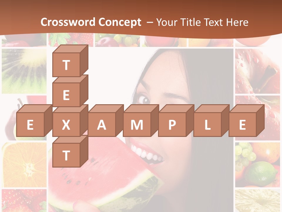 Tropical Frame Smiling PowerPoint Template