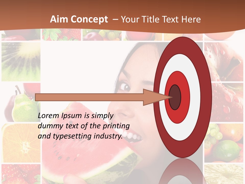 Tropical Frame Smiling PowerPoint Template