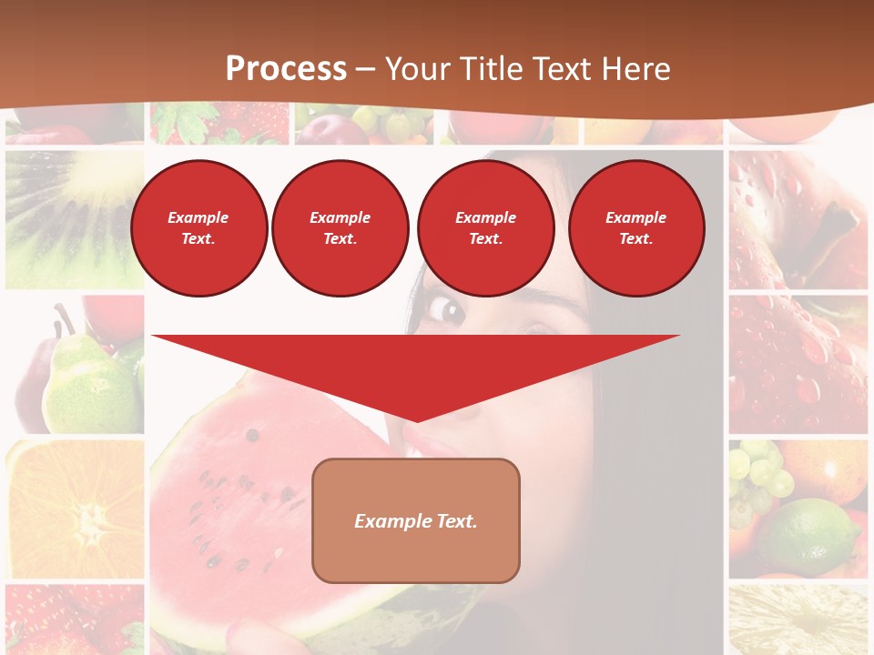 Tropical Frame Smiling PowerPoint Template