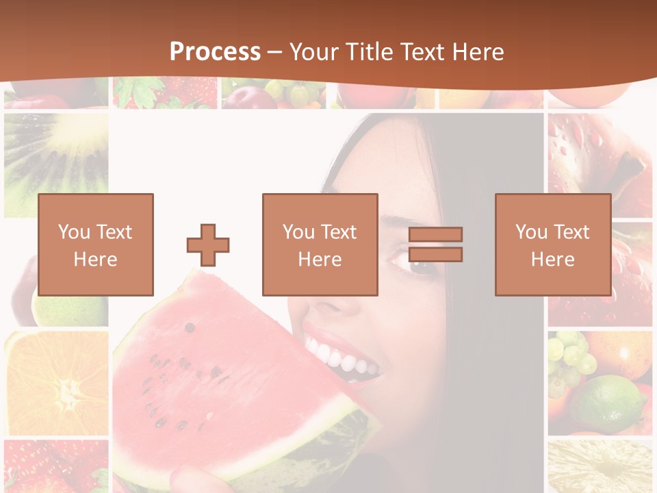 Tropical Frame Smiling PowerPoint Template