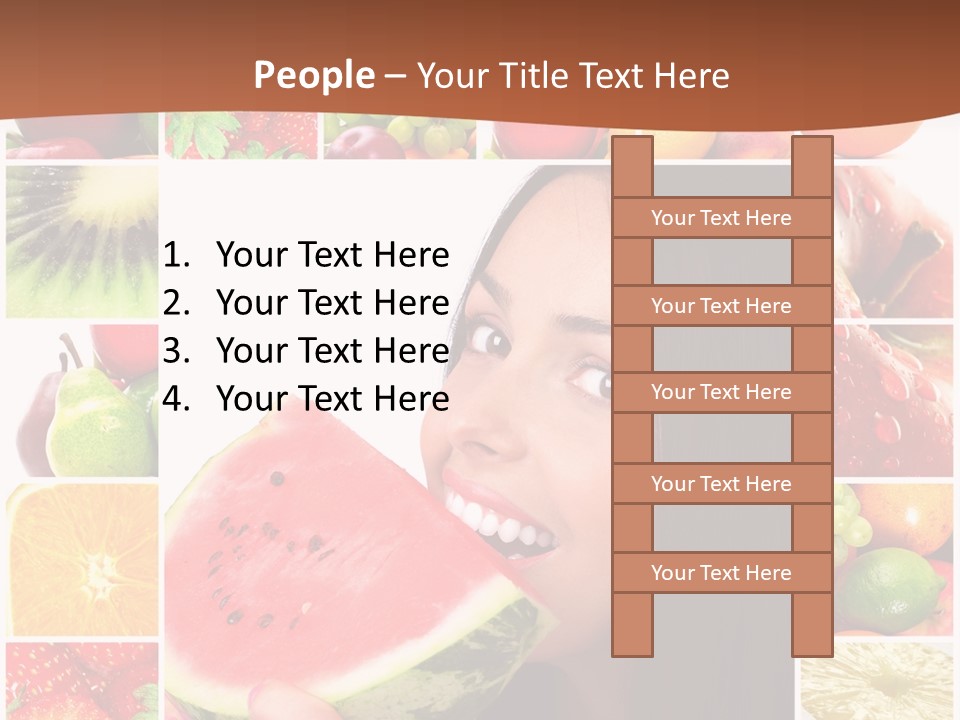 Tropical Frame Smiling PowerPoint Template