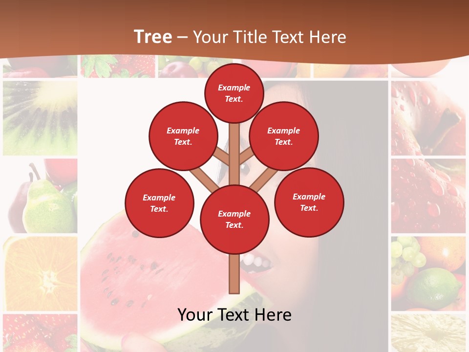 Tropical Frame Smiling PowerPoint Template