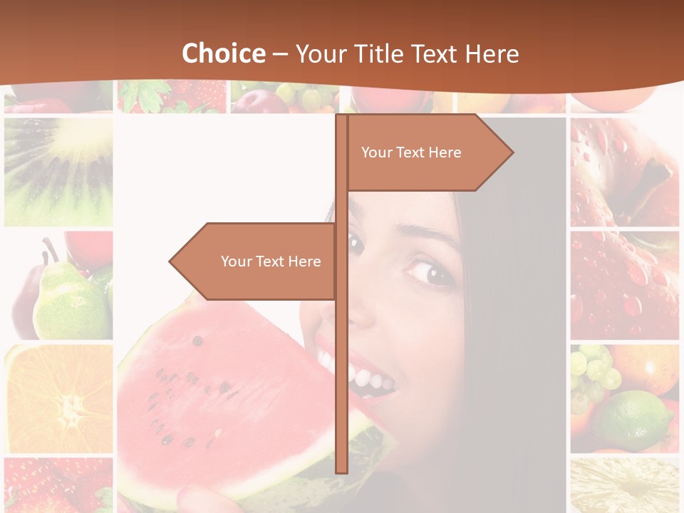 Tropical Frame Smiling PowerPoint Template