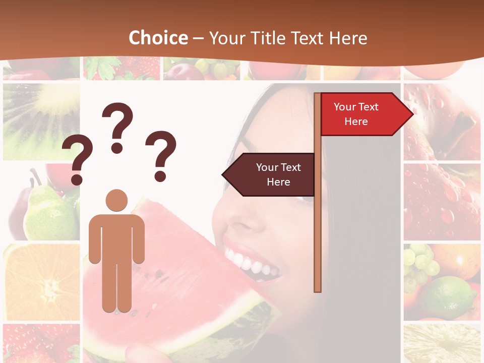 Tropical Frame Smiling PowerPoint Template