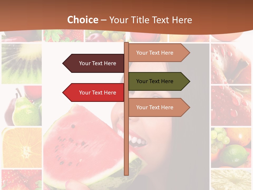 Tropical Frame Smiling PowerPoint Template
