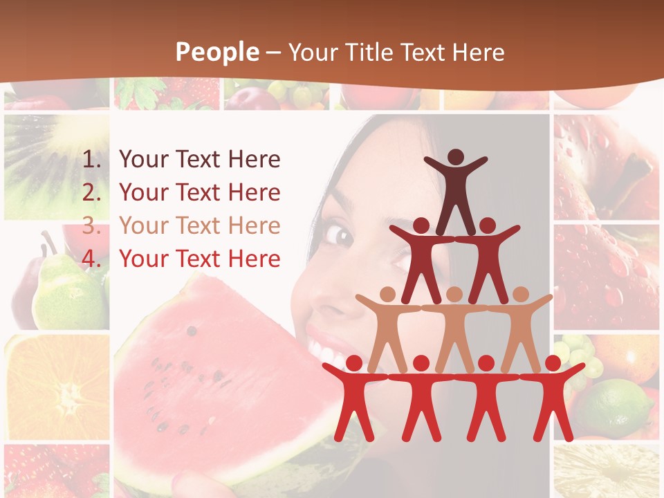 Tropical Frame Smiling PowerPoint Template