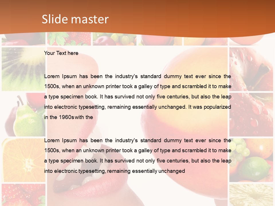 Background Pretty Banana PowerPoint Template