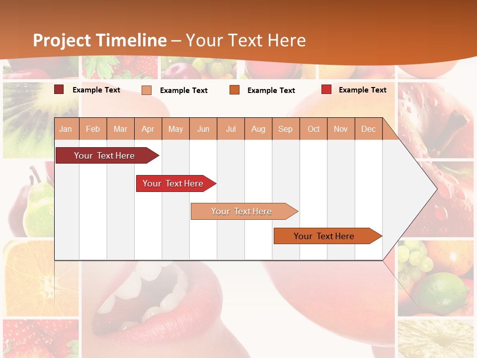 Background Pretty Banana PowerPoint Template
