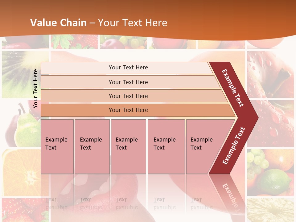 Background Pretty Banana PowerPoint Template