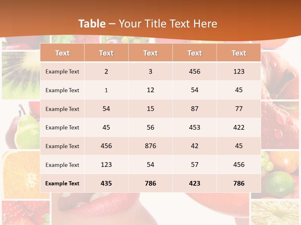 Background Pretty Banana PowerPoint Template