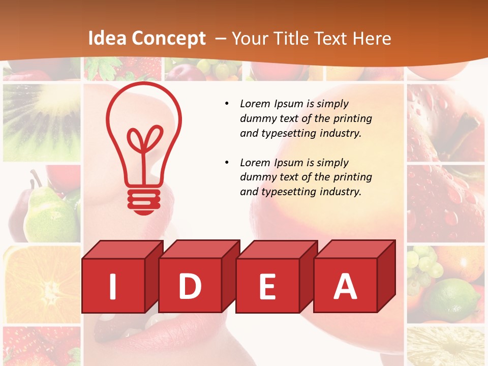 Background Pretty Banana PowerPoint Template