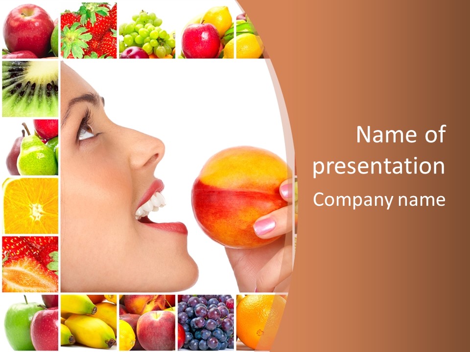 Frame Young Diet PowerPoint Template