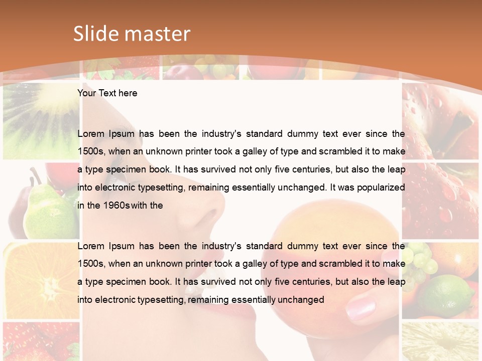Frame Young Diet PowerPoint Template