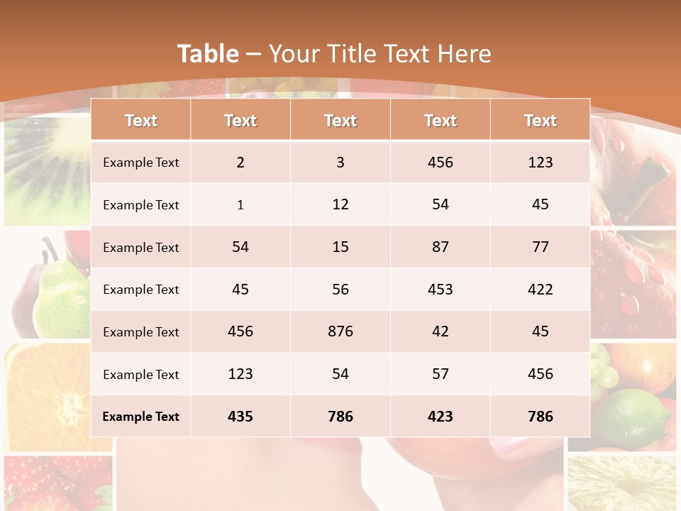 Frame Young Diet PowerPoint Template