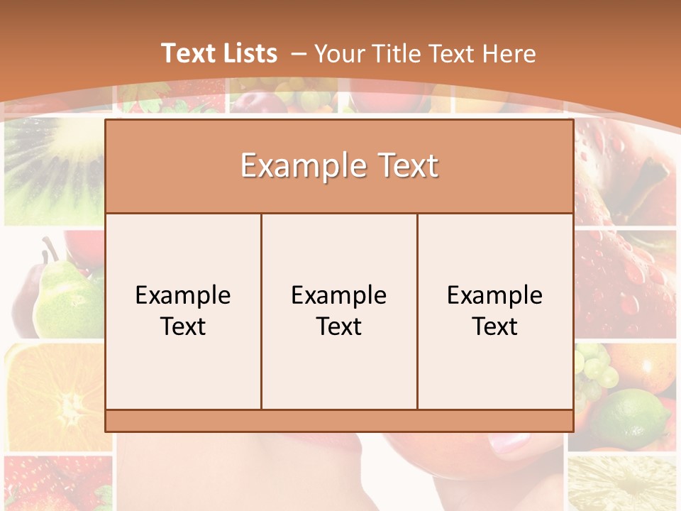 Frame Young Diet PowerPoint Template