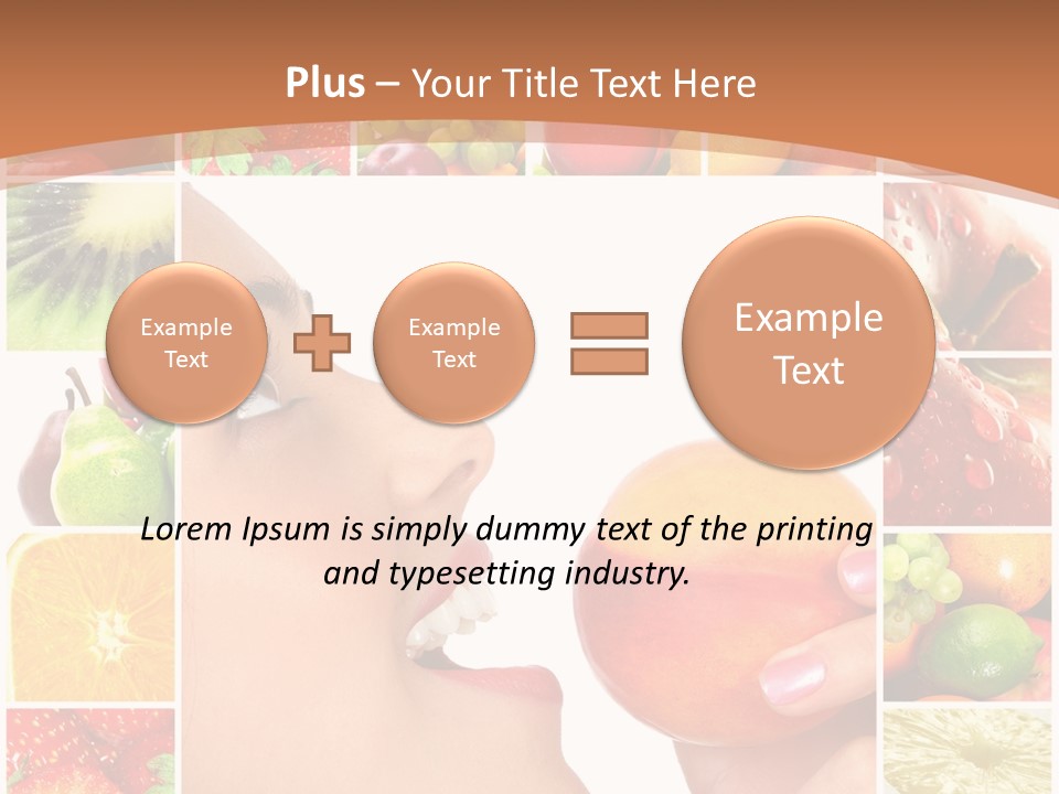 Frame Young Diet PowerPoint Template