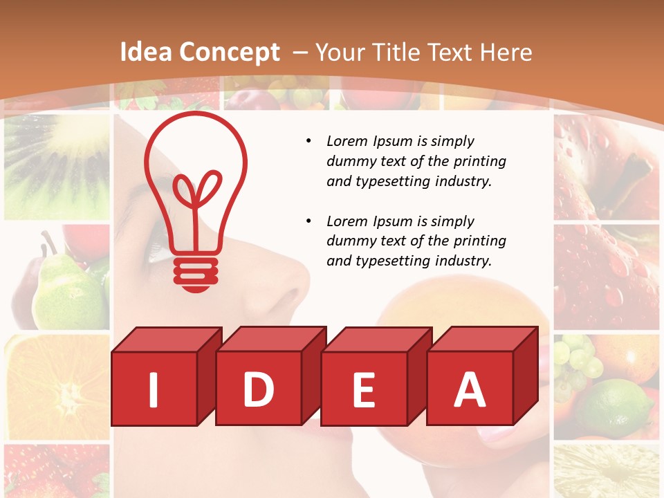 Frame Young Diet PowerPoint Template