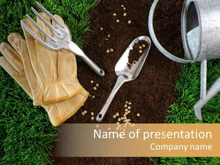 Space Spring Grow PowerPoint Template