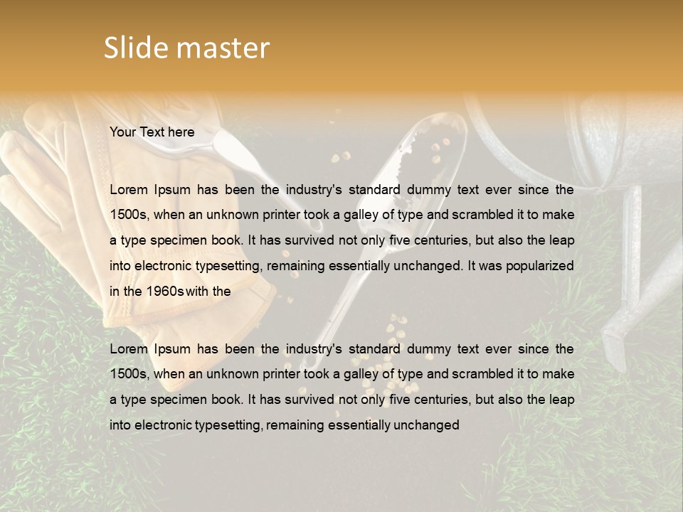 Space Spring Grow PowerPoint Template