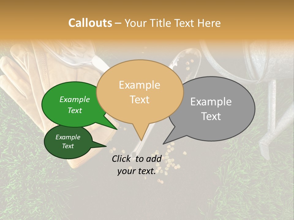 Space Spring Grow PowerPoint Template