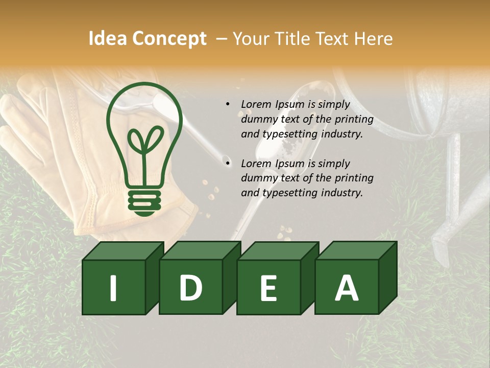 Space Spring Grow PowerPoint Template