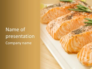 Plate Appetising Gourmet PowerPoint Template