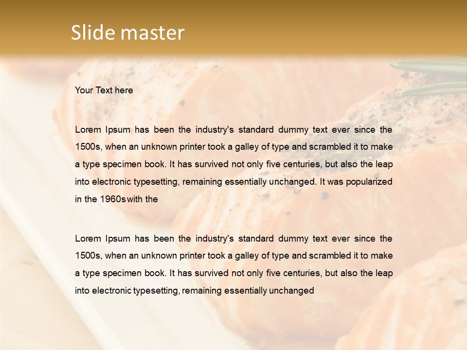 Plate Appetising Gourmet PowerPoint Template