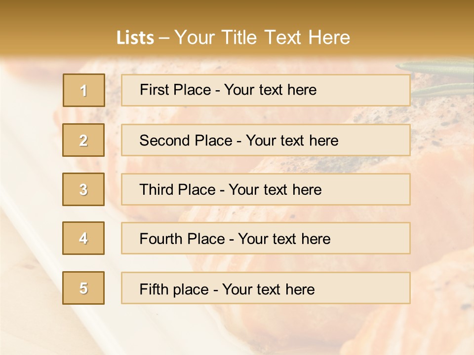 Plate Appetising Gourmet PowerPoint Template