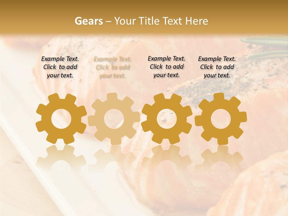 Plate Appetising Gourmet PowerPoint Template