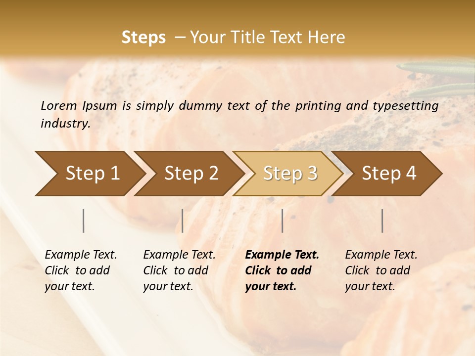 Plate Appetising Gourmet PowerPoint Template
