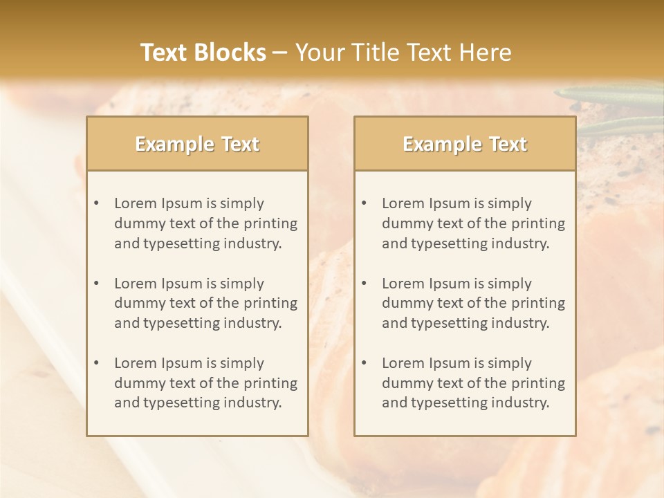 Plate Appetising Gourmet PowerPoint Template