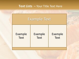 Plate Appetising Gourmet PowerPoint Template