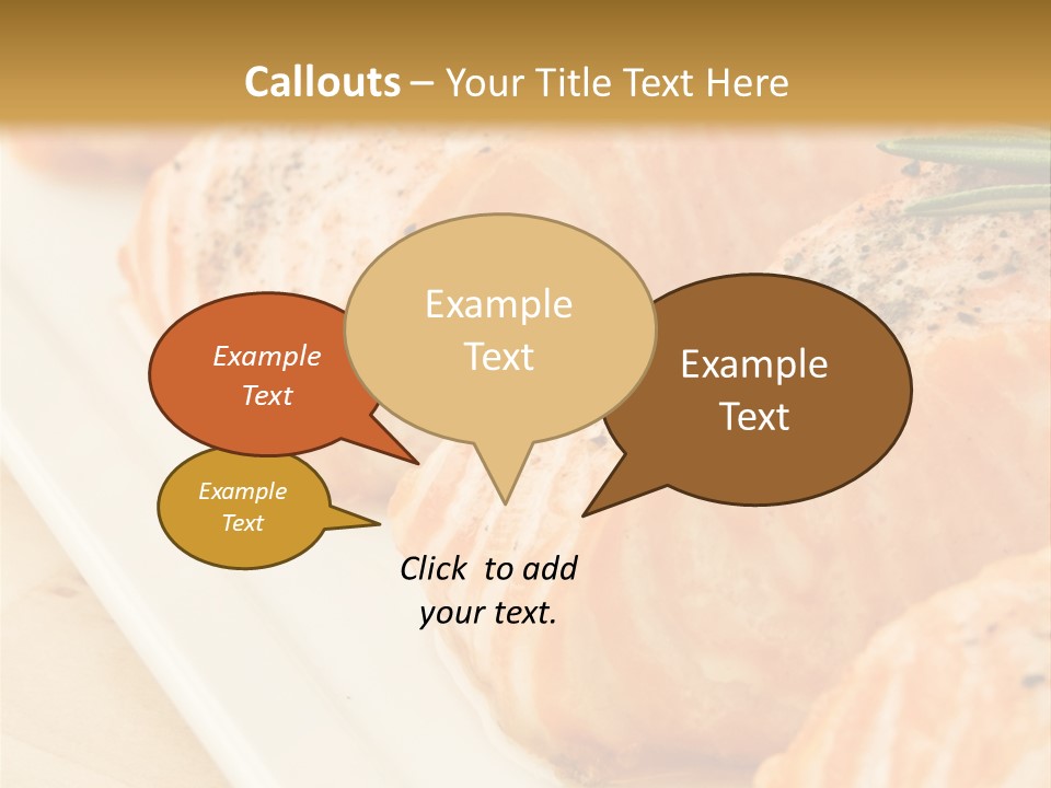 Plate Appetising Gourmet PowerPoint Template